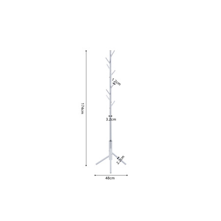 Porte-manteau sur pied 174 cm KALINA en métal