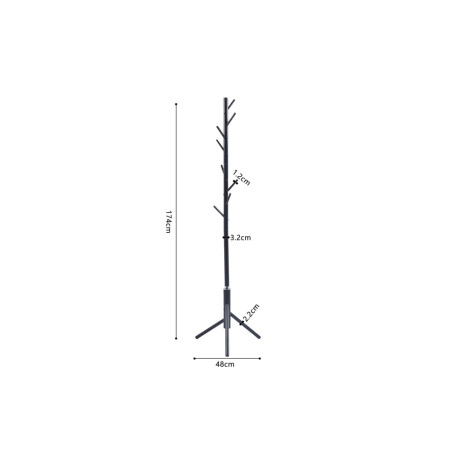 Porte-manteau sur pied 174 cm KALINA en métal