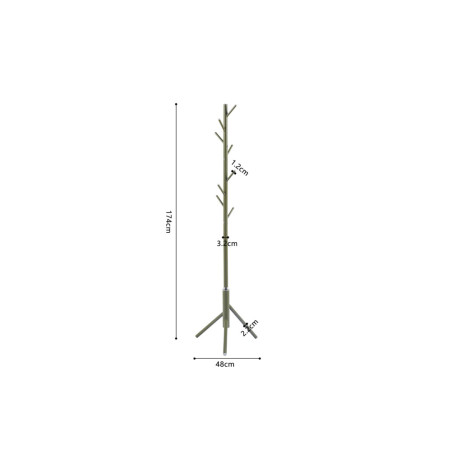 Porte-manteau sur pied 174 cm KALINA en métal