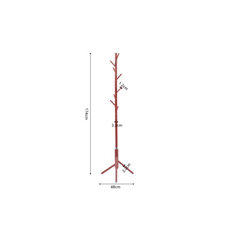 Porte-manteau sur pied 174 cm KALINA en métal