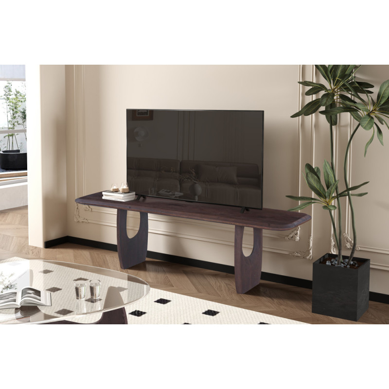 Meuble TV 160 cm BRUYERE en manguier massif