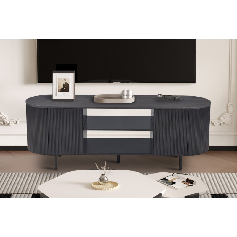 Meuble TV 160 cm SOLENZO, 3 décors au choix