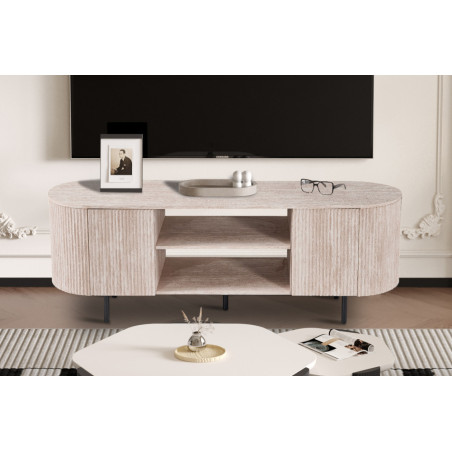 Meuble TV 160 cm SOLENZO, 3 décors au choix