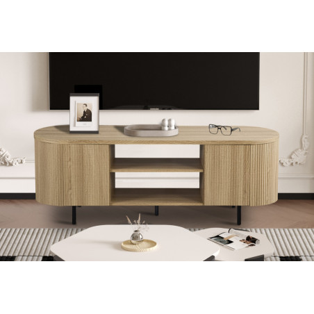 Meuble TV 160 cm SOLENZO, 3 décors au choix