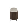 Meuble TV 160 cm VALDORA avec plateau en pierre frittée