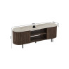 Meuble TV 160 cm VALDORA avec plateau en pierre frittée