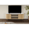 Meuble TV 160 cm VALDORA avec plateau en pierre frittée