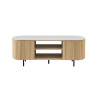 Meuble TV 160 cm VALDORA avec plateau en pierre frittée