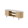 Meuble TV 160 cm VALDORA avec plateau en pierre frittée