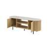 Meuble TV 160 cm VALDORA avec plateau en pierre frittée