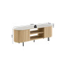 Meuble TV 160 cm VALDORA avec plateau en pierre frittée