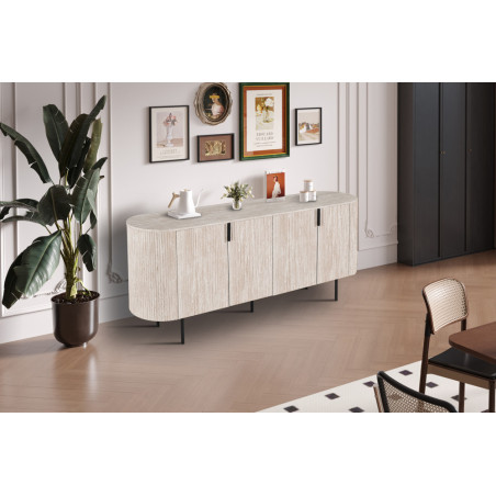 Bahut 200 cm SOLENZO, plusieurs coloris