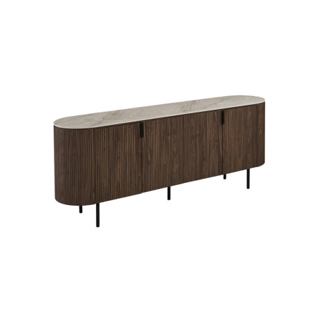 Bahut 200 cm VALDORA plateau en pierre frittée