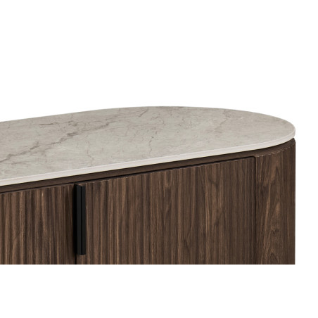 Bahut 200 cm VALDORA plateau en pierre frittée