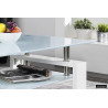 Table basse 100 x 60 cm AMANDINE plateau en verre
