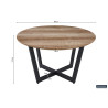 Table basse PASTEL en décor chêne vieilli