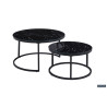 Table basse 80-60 x 80-60 cm BALTIC plateau en verre
