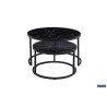 Table basse 80-60 x 80-60 cm BALTIC plateau en verre
