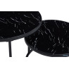 Table basse 80-60 x 80-60 cm BALTIC plateau en verre