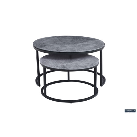Table basse 80-60 x 80-60 cm BALTIC plateau en verre