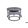 Table basse 80-60 x 80-60 cm BALTIC plateau en verre