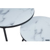 Table basse 80-60 x 80-60 cm BALTIC plateau en verre
