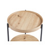 Table basse DAHLIA en décor chêne vieilli
