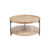 Table basse DAHLIA en décor chêne vieilli