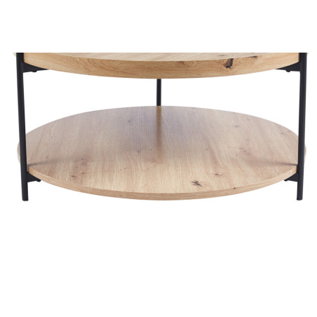 Table basse DAHLIA en décor chêne vieilli