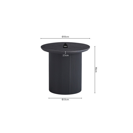 Table basse ronde SOLENZO, plusieurs coloris
