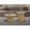 Table basse ronde SOLENZO, plusieurs coloris
