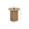 Table basse ronde SOLENZO, plusieurs coloris