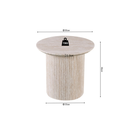 Table basse ronde SOLENZO, plusieurs coloris