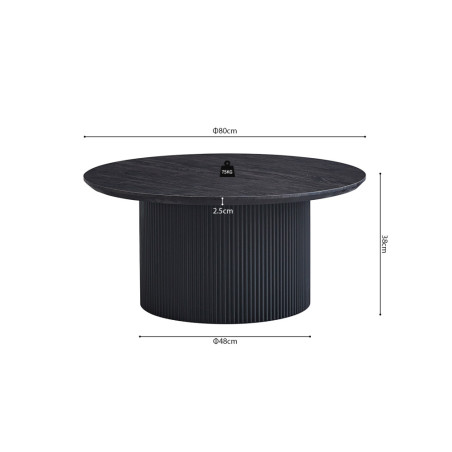 Table basse ronde SOLENZO, plusieurs coloris