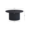 Table basse ronde SOLENZO, plusieurs coloris