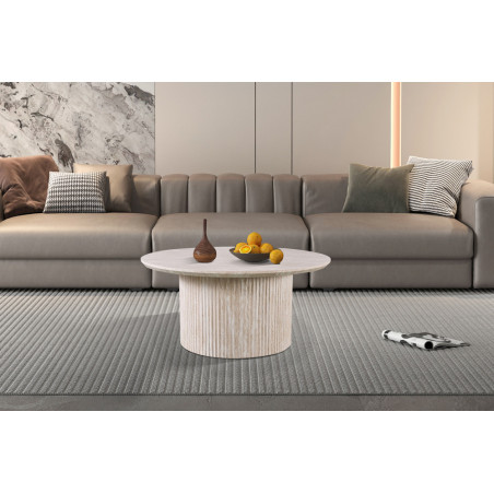Table basse ronde SOLENZO, plusieurs coloris