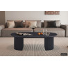 Table basse ovale 120 cm SOLENZO, plusieurs coloris