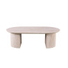 Table basse ovale 120 cm SOLENZO, plusieurs coloris