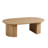 Table basse ovale 120 cm SOLENZO, plusieurs coloris
