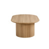 Table basse ovale 120 cm SOLENZO, plusieurs coloris