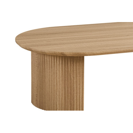 Table basse ovale 120 cm SOLENZO, plusieurs coloris