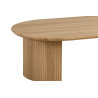 Table basse ovale 120 cm SOLENZO, plusieurs coloris