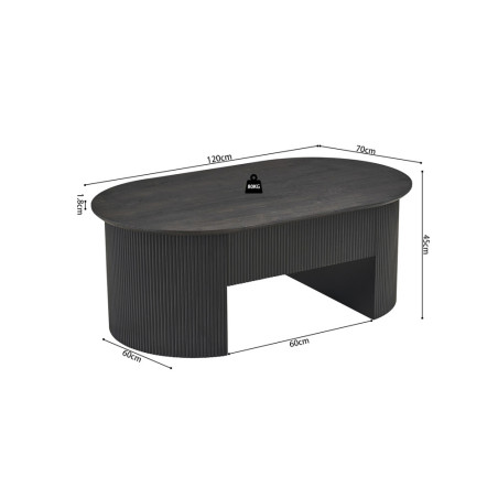 Table basse 120 cm SOLENZO, plusieurs coloris