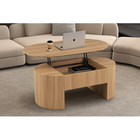 Table basse 120 cm SOLENZO, plusieurs coloris