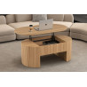 Table basse 120 cm SOLENZO, plusieurs coloris