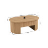 Table basse 120 cm SOLENZO, plusieurs coloris