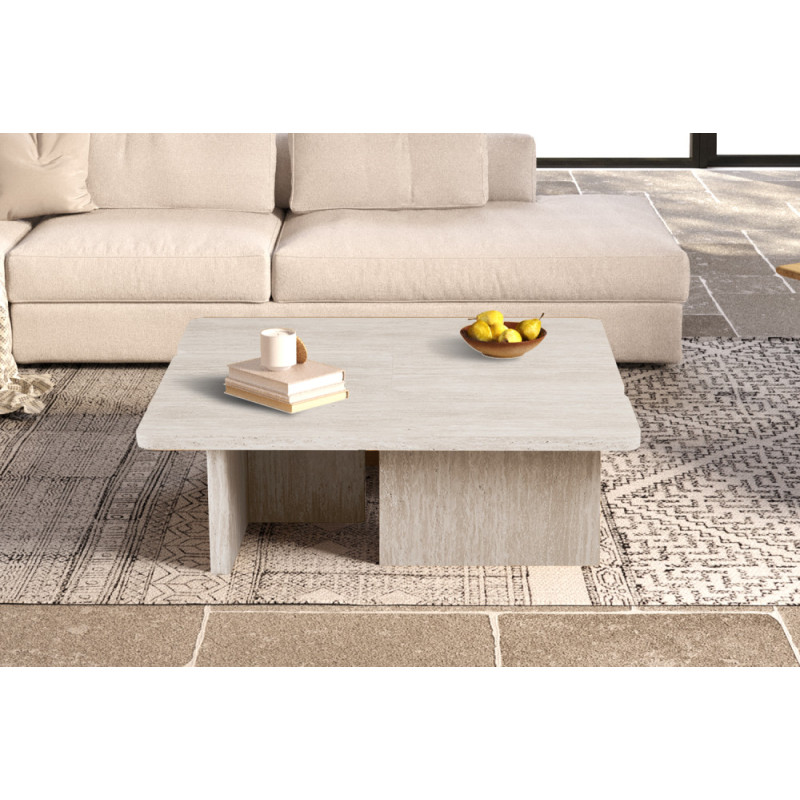 Table basse 120 x 120 cm ARGILE, plusieurs coloris