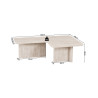 Table basse 120 x 120 cm ARGILE, plusieurs coloris