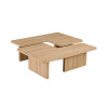 Table basse 120 x 120 cm ARGILE, plusieurs coloris