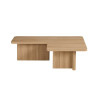 Table basse 120 x 120 cm ARGILE, plusieurs coloris